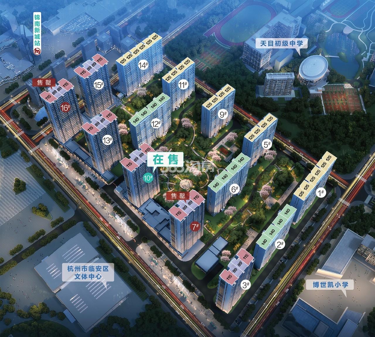 碧桂园玖晟府户型分布