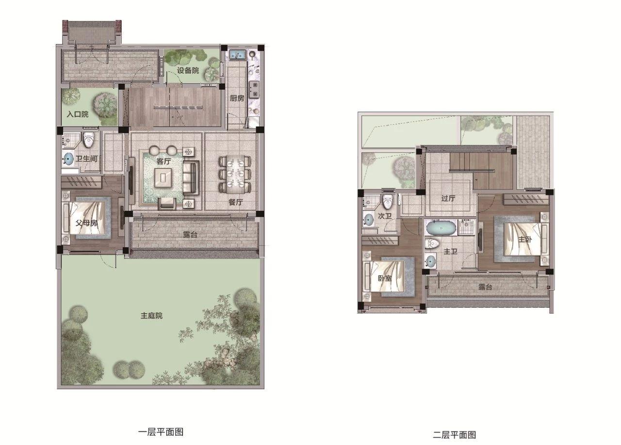 蓝城春风燕语约150㎡合院户型