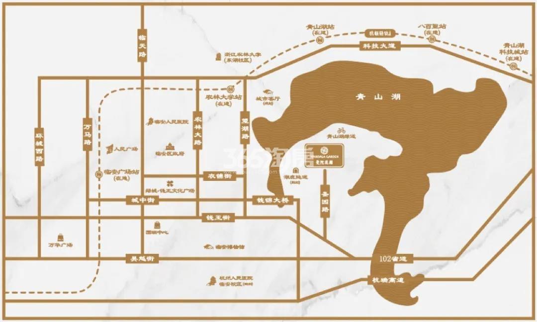 绿城曼陀花园（四期）交通图