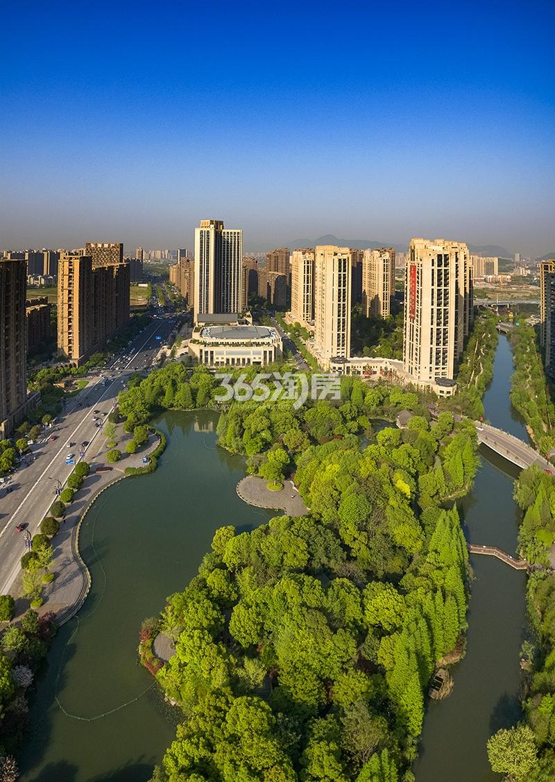 理想世纪金座远看实景图