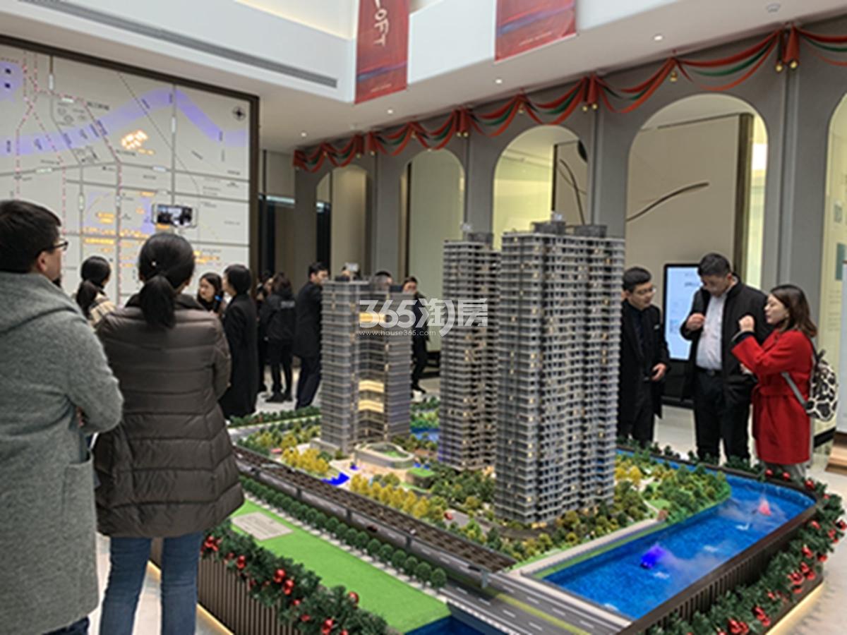 旭辉东原国滨府沙盘施工实景图 2018年12月摄