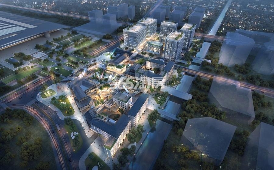 华润置地中央车站广场效果图