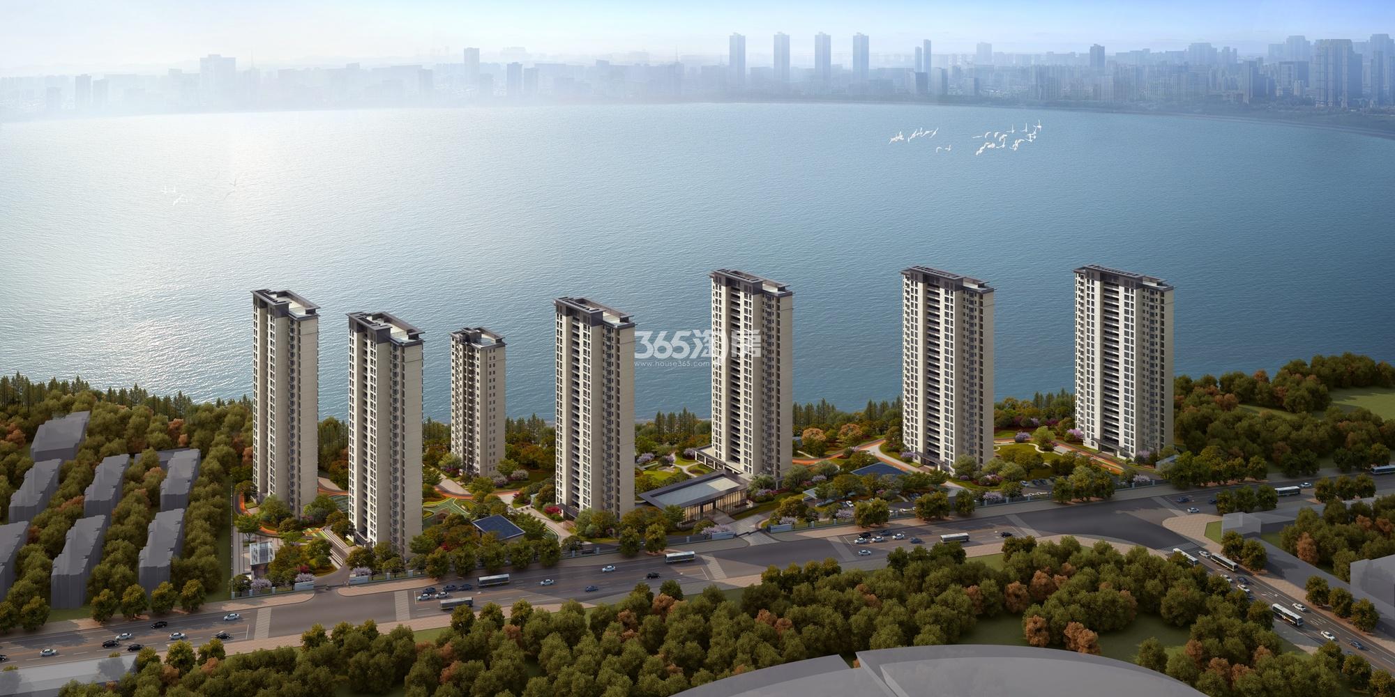 德信·望澜庭湖景小鸟瞰效果图_苏州德信·望澜庭_苏州新房网_365淘房