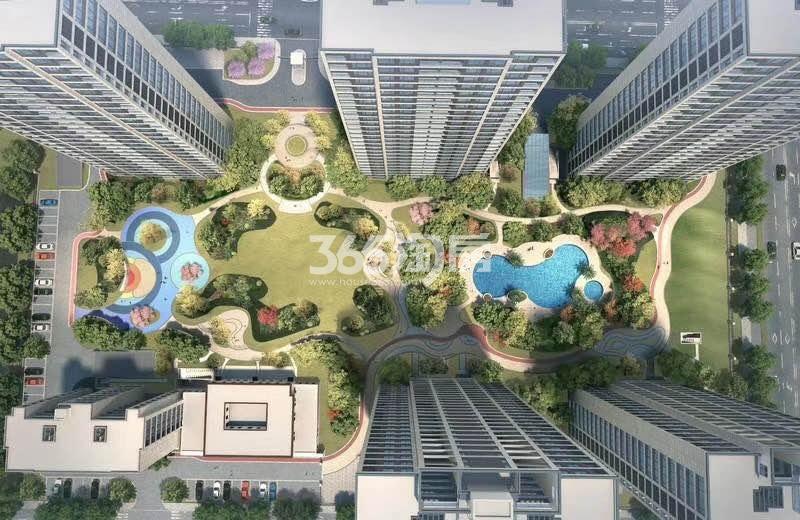 拥翠府效果鸟瞰图