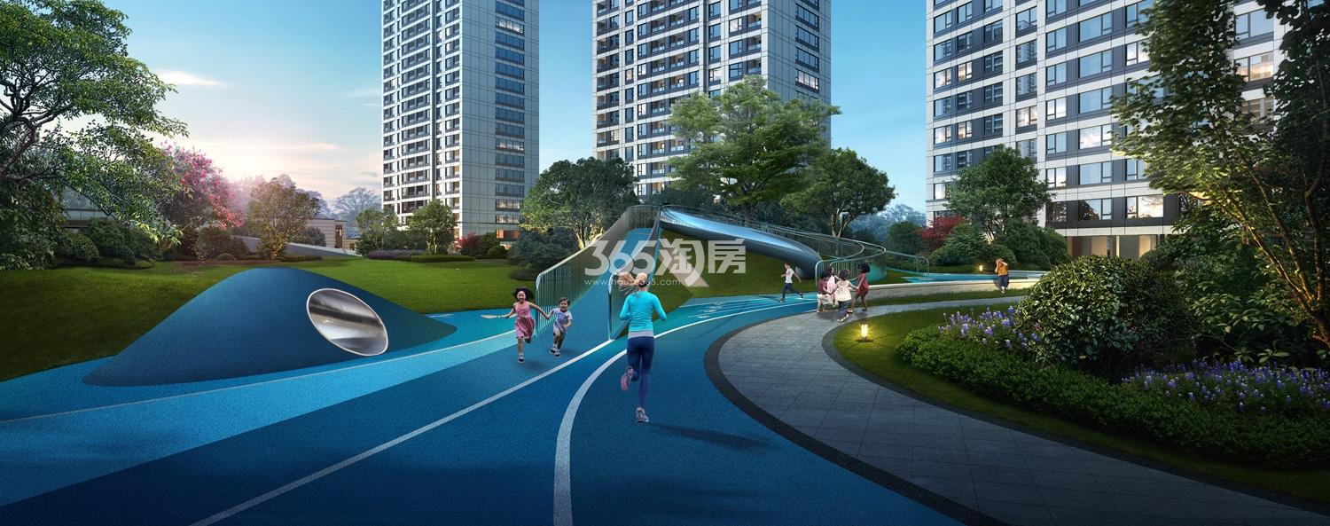 金茂万科新都会全龄跑道效果图