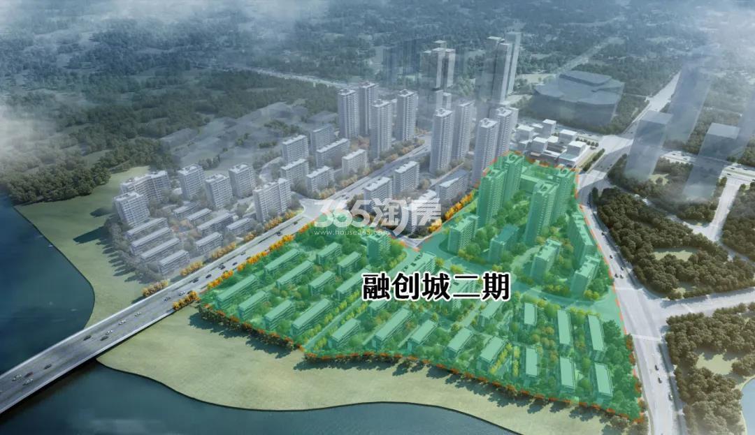 融智创城二期规划鸟瞰图