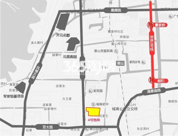 融信南部卧城地块(4号地块）交通图