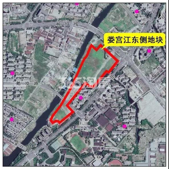 中梁娄宫江东侧地块区位图