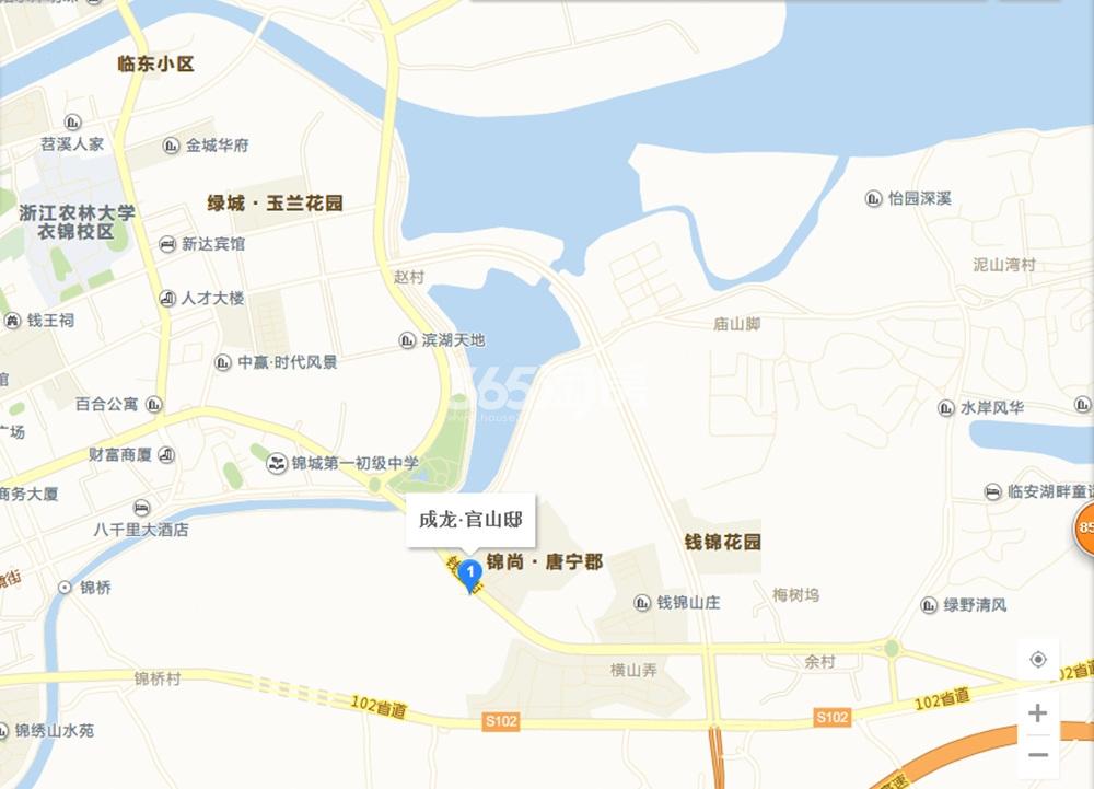 成龙官山邸交通图
