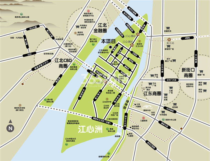 金基汇智园交通图