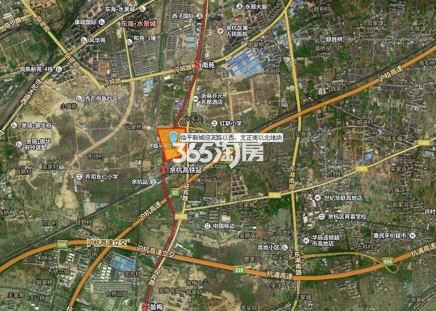 艺尚小镇临平商住地交通区位图