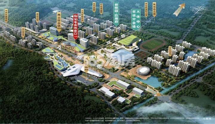 碧桂园玖晟府区位鸟瞰图