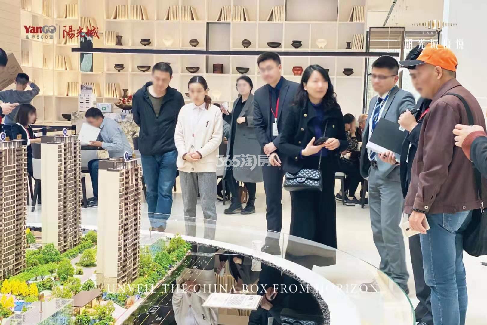 阳光城·檀苑示范区开放现场人气图