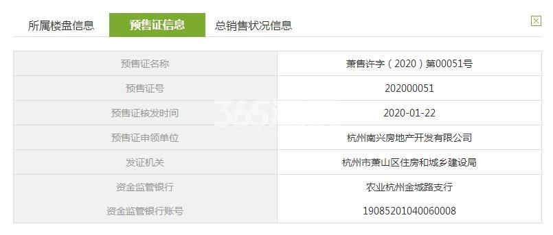 招商招商招商闻博花城5号楼预售证