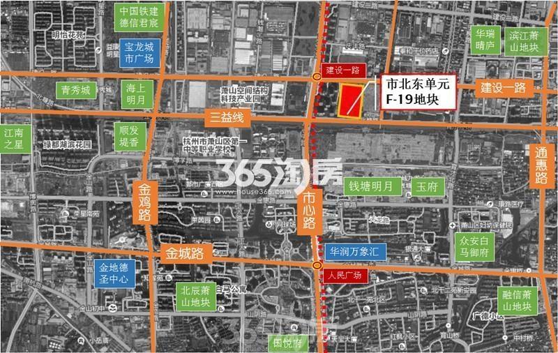 融信市心地块区位图