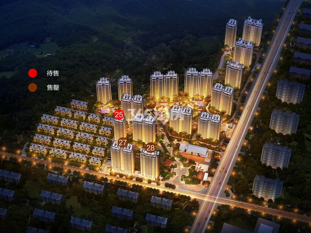 吴越府高层25号楼鸟瞰图