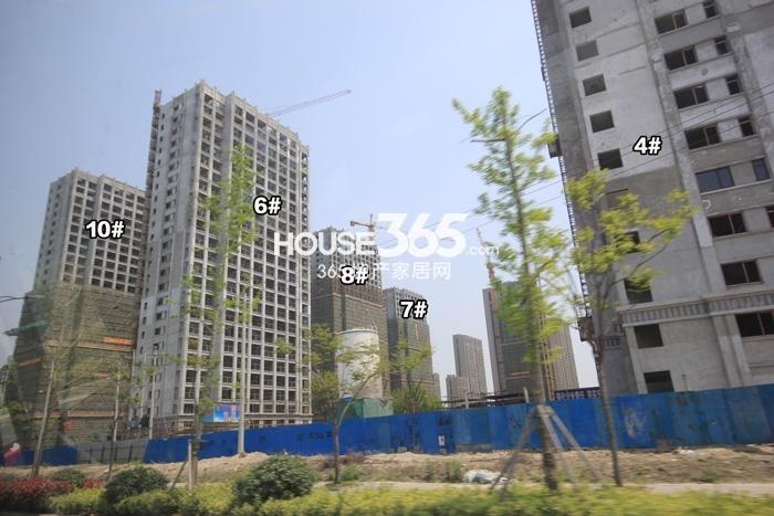 宋都东郡国际三期4、6-8、10号楼施工进度实景图 2015.4摄
