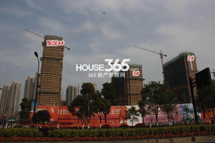 华元欢乐城项目东区2、3、4号楼施工进程（2015.4）