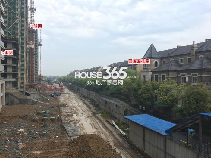 西溪海项目C、D组团施工进程图（2015.5）