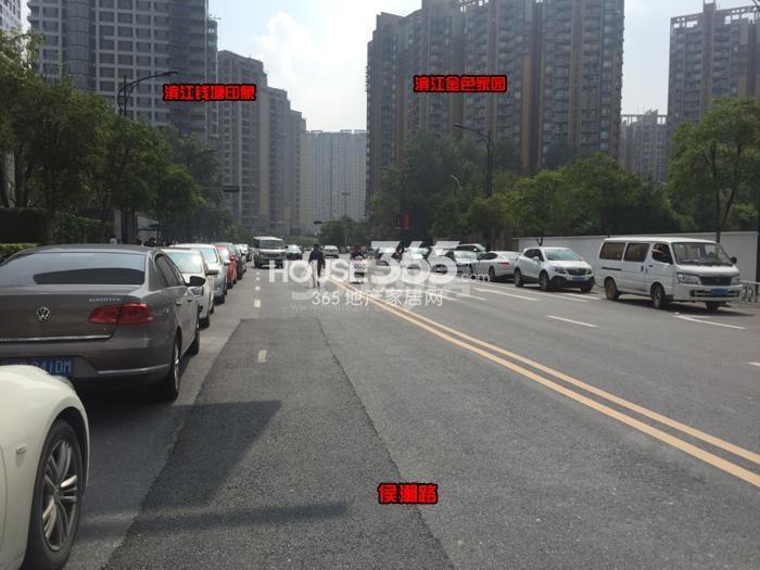 2015年9月融创大家侯潮府项目实景--周边小区及道路