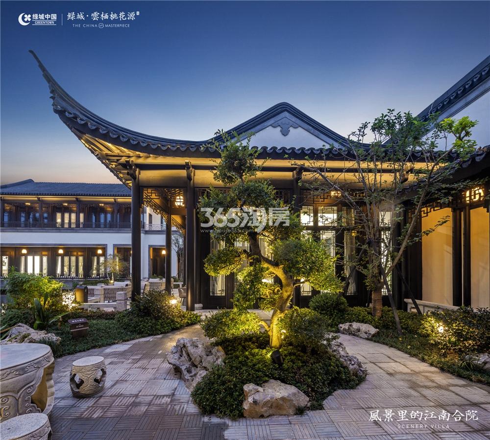 2019年3月绿城云栖桃花源夜景图