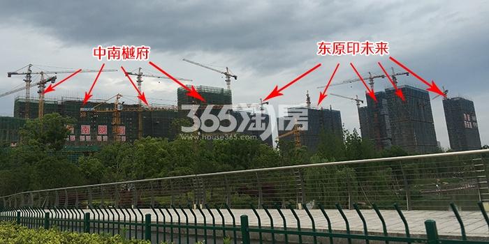 中南樾府项目整体施工进程（2018.5）