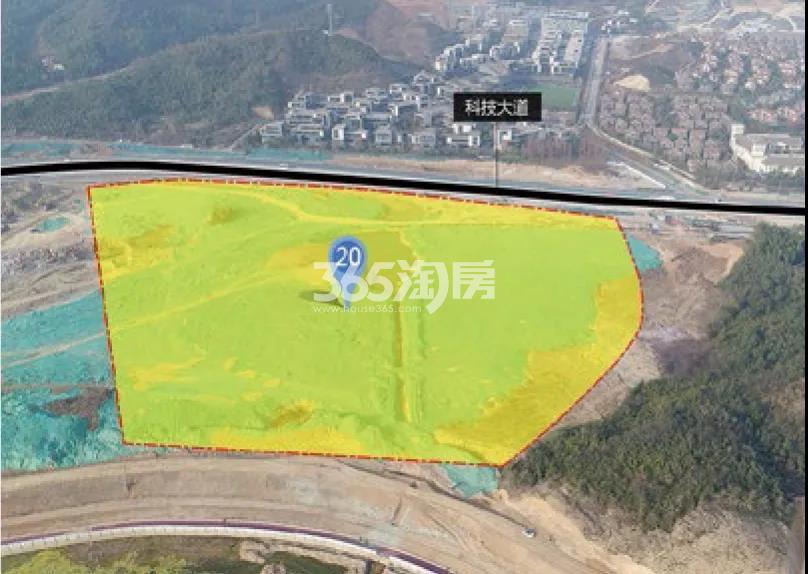 绿城滨湖新城宅地航拍图