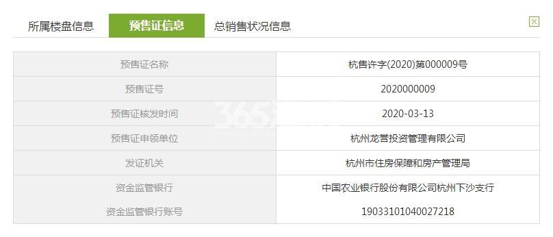 皓玉府6、10、13、15号楼预售证