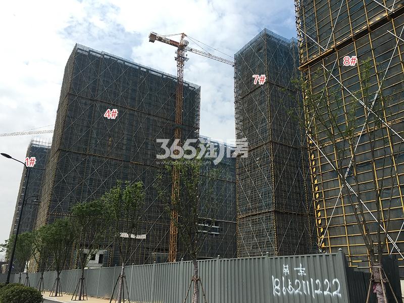 东原印未来1、4、7、8号楼施工进程图（2018.5）