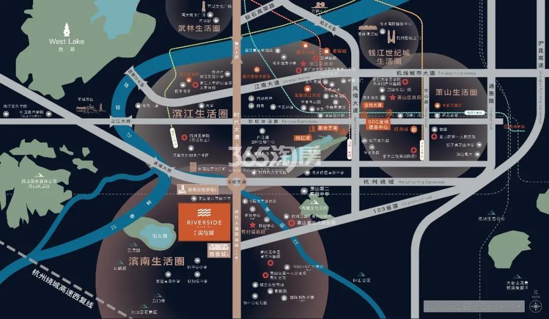 滨与城交通图