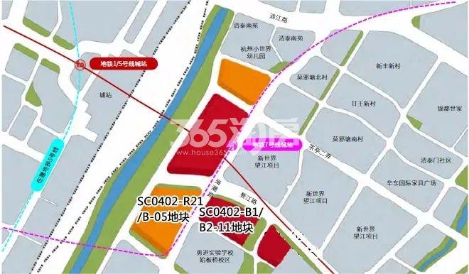 滨江望江未来社区商住地位置图