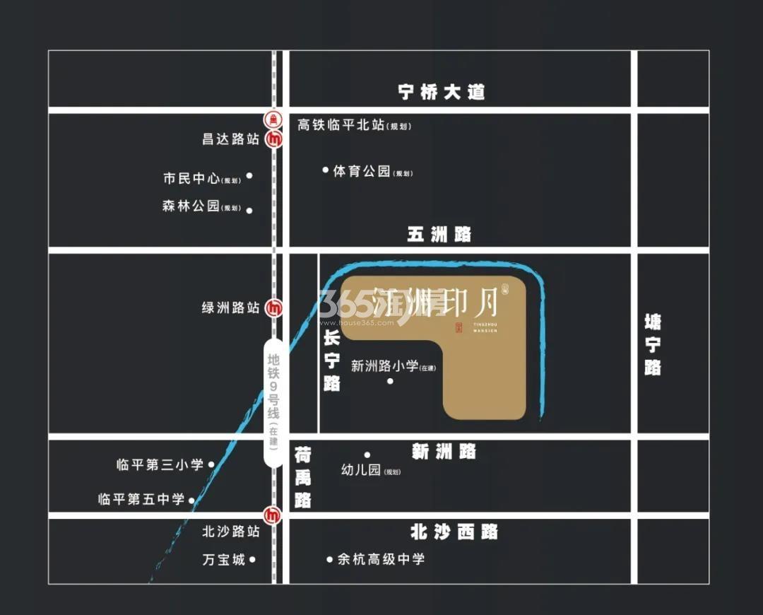 汀洲印月公寓交通图