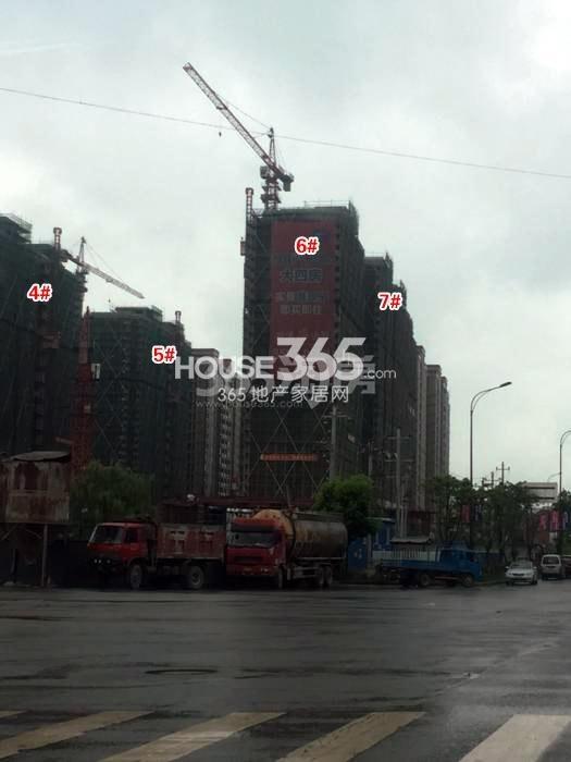 西溪海D组团4—7号楼施工进程图（2015.7）