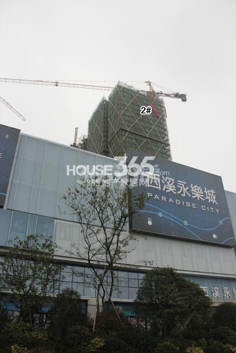 西溪永乐城项目2号楼施工进程图（2015.11）