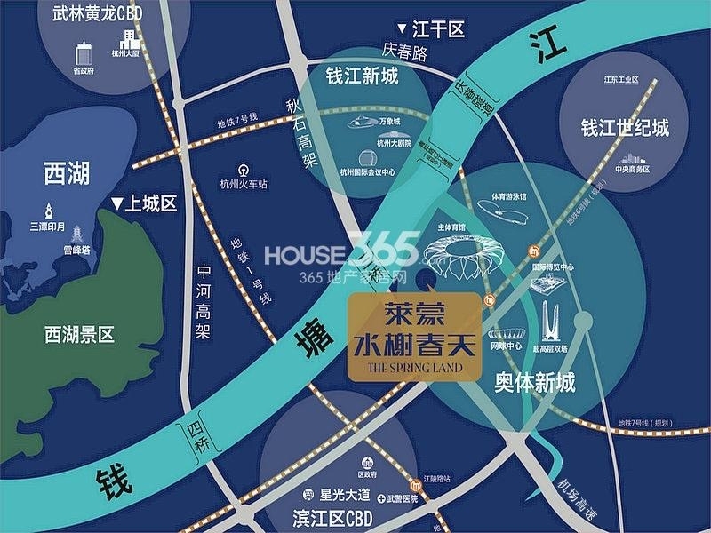 莱蒙领尚项目（为莱蒙水榭春天组团）区位图