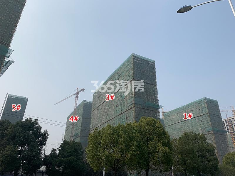 天都城沁源公寓1、3-5号楼施工进程（2019.2）