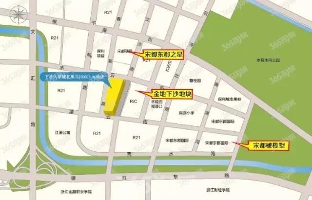 下沙大学城北单元JS0603-06地块区位