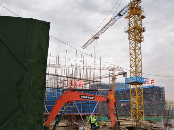 天鹅港华庭15、18#低密度多层在建实景（3.13）