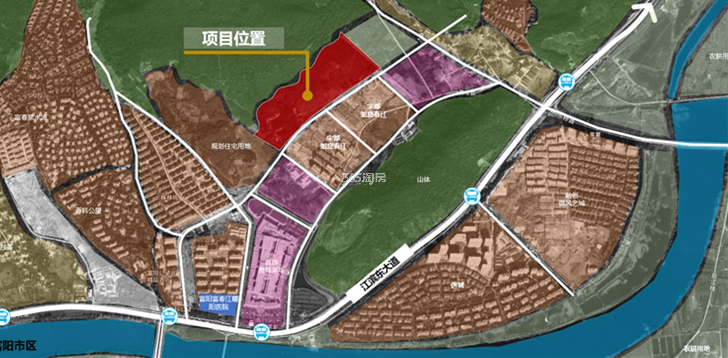 悦望名邸规划区位图