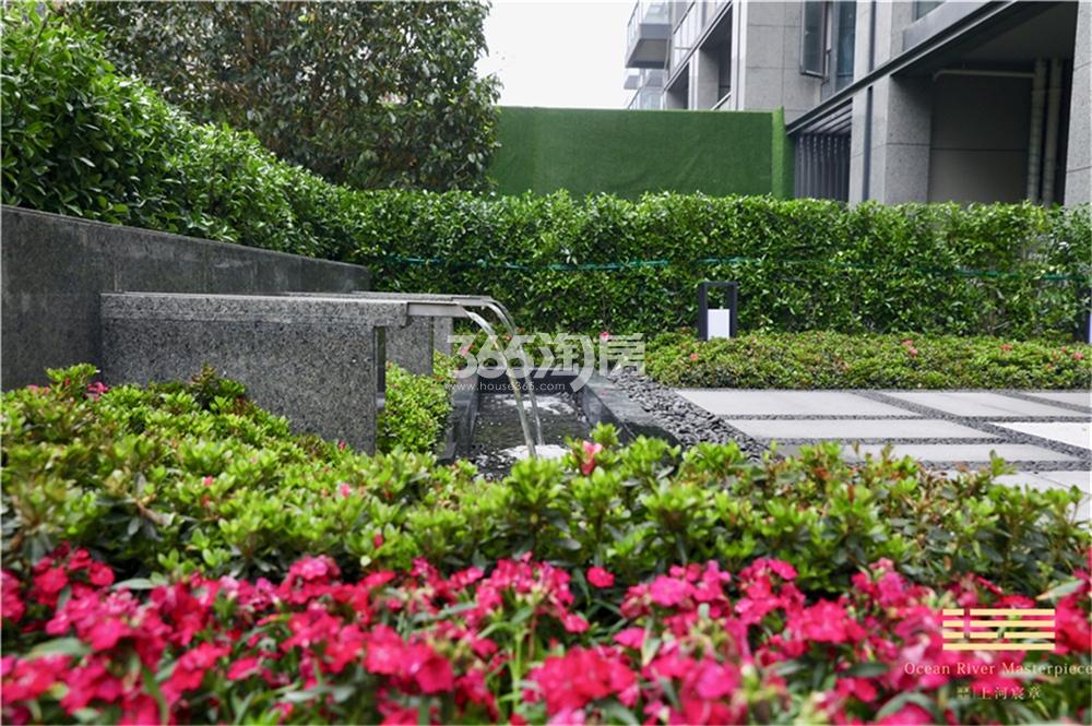 远洋路劲上河宸章下叠138方样板房---一楼花园