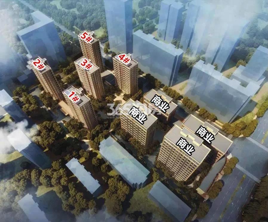 中冶锦绣公馆鸟瞰图