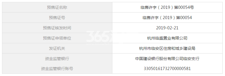 吴越府7#预售证信息