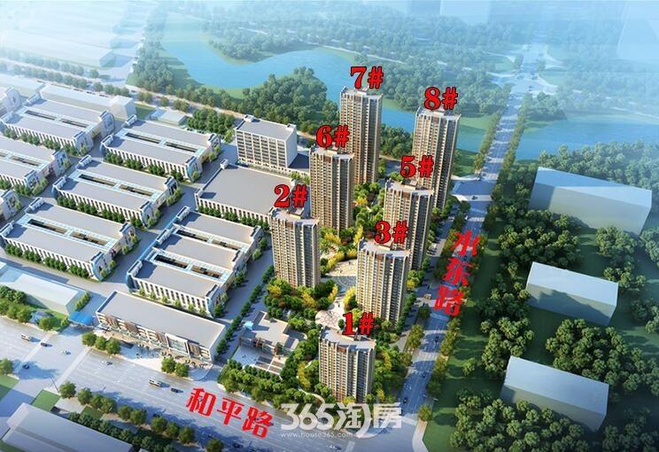 百大东兴家园鸟瞰图
