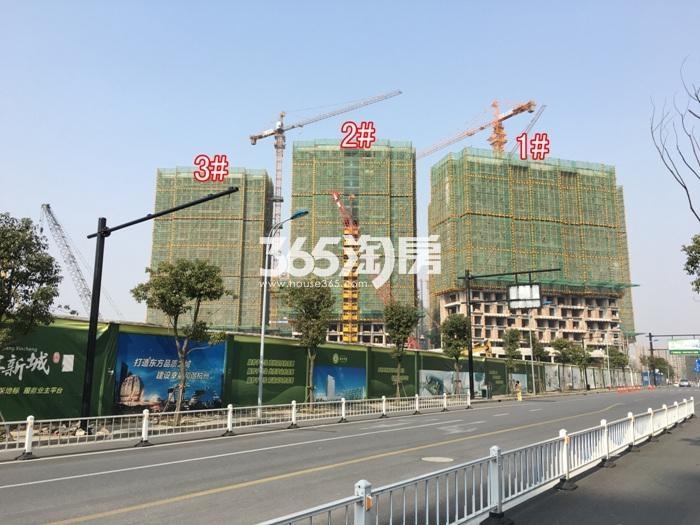 2016年2月金隅学府项目实景--1、2、3号楼