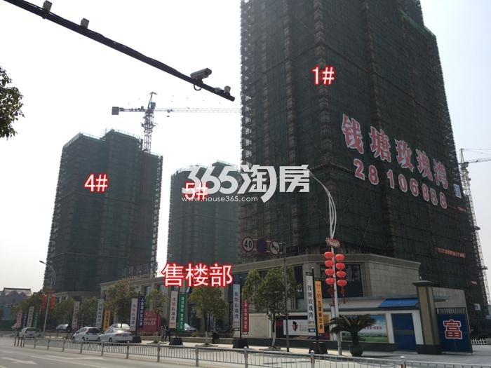 2016年2月钱塘玫瑰湾项目实景--1、4、5号楼