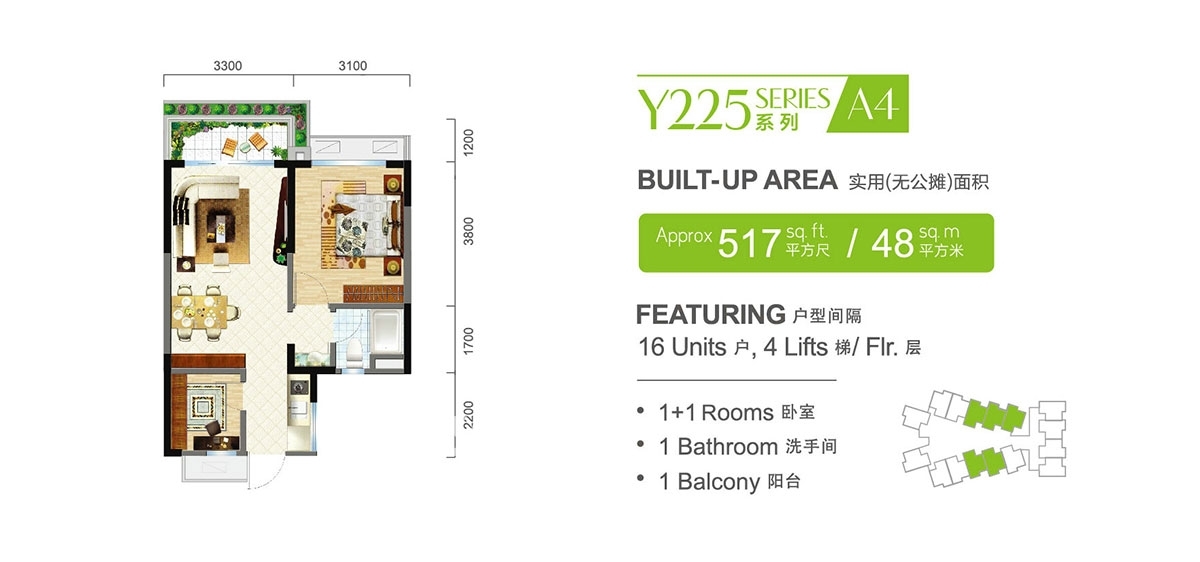 碧桂园森林城市Y225A4系列