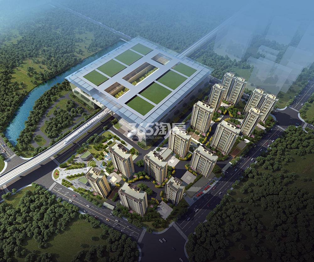 绿地艺尚府项目整体鸟瞰图