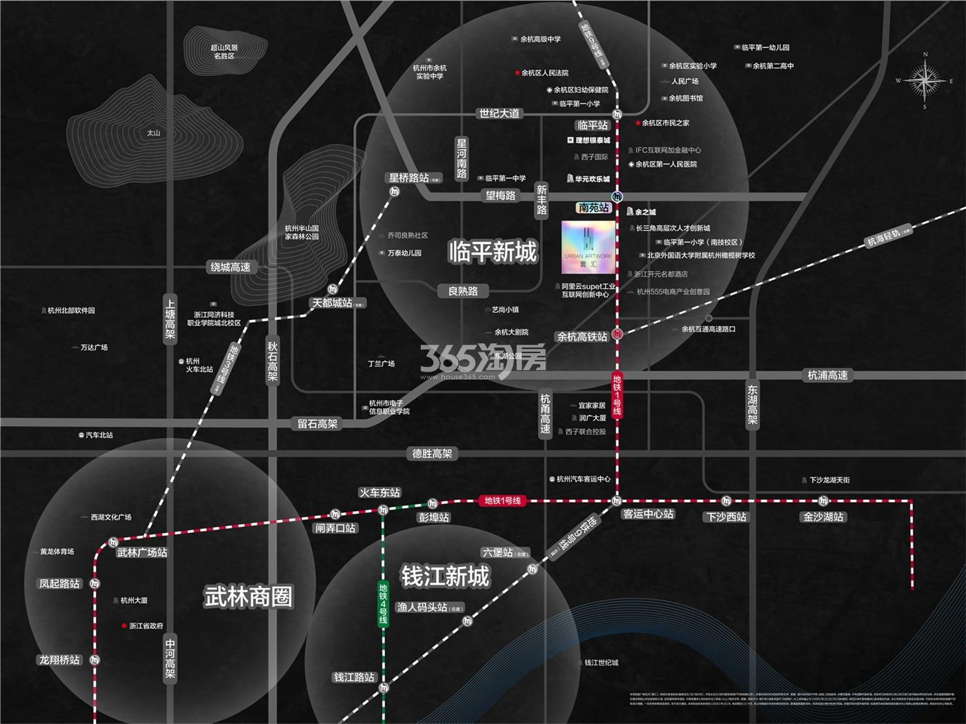 合景泰富寰汇区位图