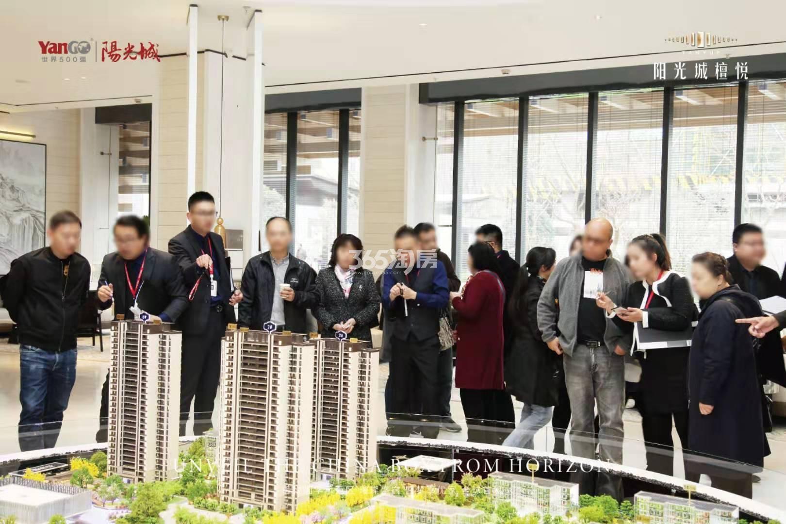 阳光城·檀苑示范区开放现场人气图
