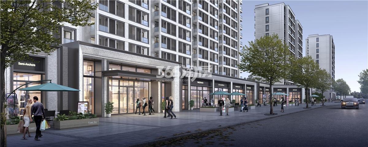 西房杭语宸鹭院商铺侧视图